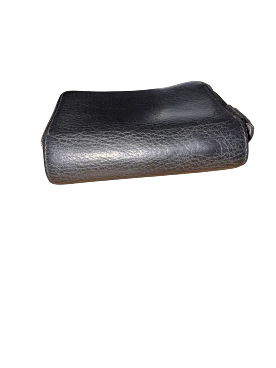 Balenciaga Black Leather Zip Wallet